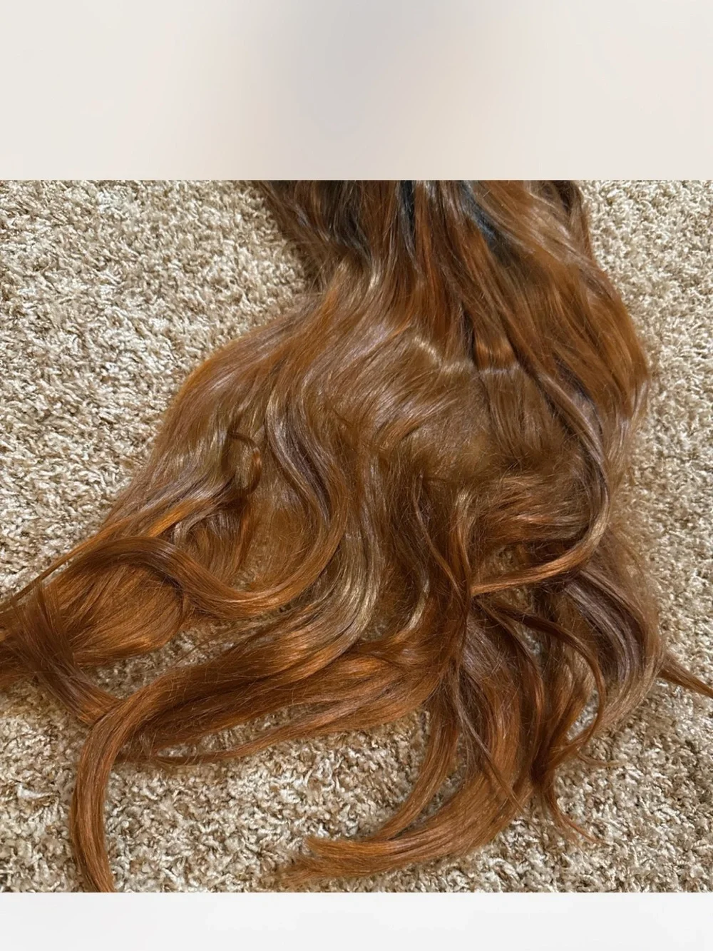 Long auburn/brown ombre lace front wig brand new!